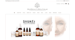 Desktop Screenshot of biobeautyboutique.com